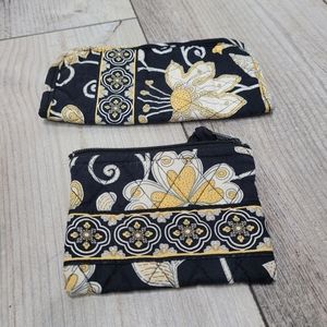 Vera Bradley 'Yellow Bird' Sunglass Case and Coin Purse Set